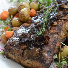 Pork Loin In Balsamic and Red Wine Recipe